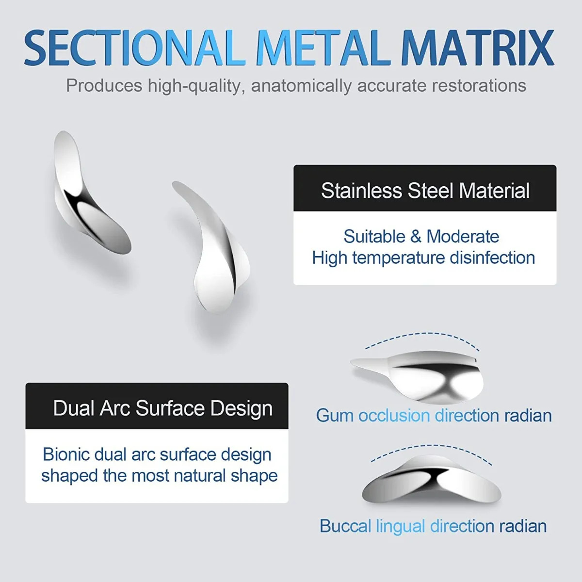 Tor Vm Sectional Contoured Metal Matrices - Advanced Kit No 1.298